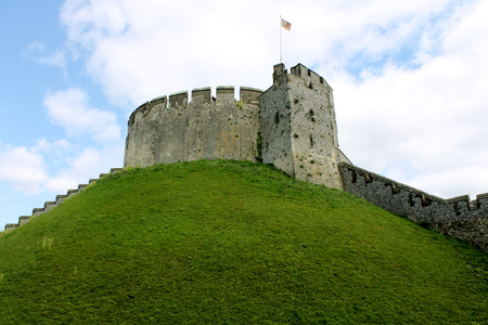 Tower on the top of the hill at Arundel castleのeditorial素材