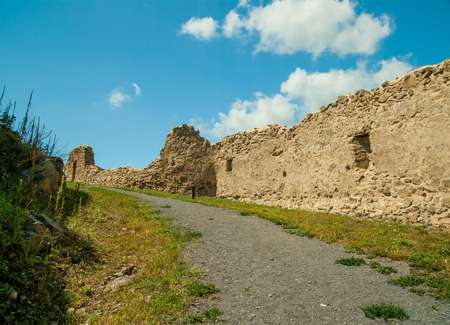 The famous medieval fortress citadel in Rupea, Brasov, Transylvania, Romaniaのeditorial素材