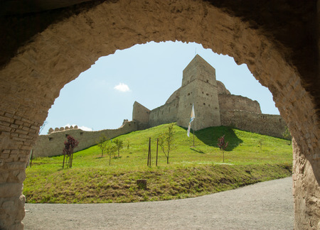 The famous medieval fortress citadel in Rupea, Brasov, Transylvania, Romania