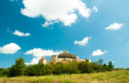 The famous medieval fortress citadel in Rupea, Brasov, Transylvania, Romaniaのeditorial素材