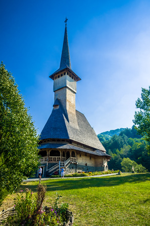 Barsana monastery is one of the main point of interest in Maramures area.の写真素材