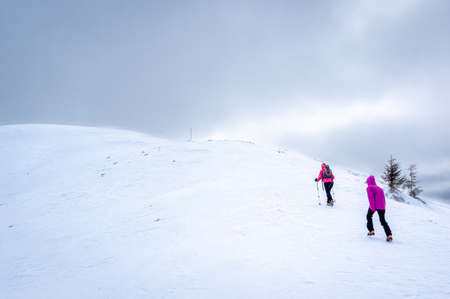 Bucegi mountains, Romania. Beautiful Carpathian mountains landscape in winterの写真素材