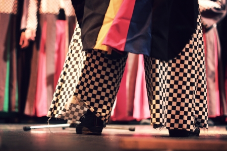 legs on a stageの写真素材