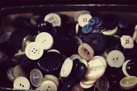 box with buttonsの写真素材