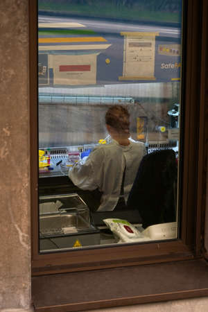 analysis, analyzing, assess samples, behind window, biochemical laboratory, biochemistry, biological...