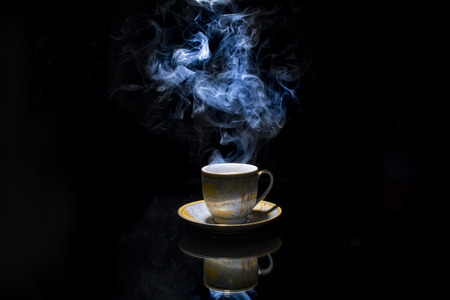 Hot coffee cupの写真素材