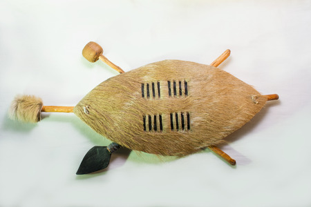 Zulu shield souvenirの写真素材