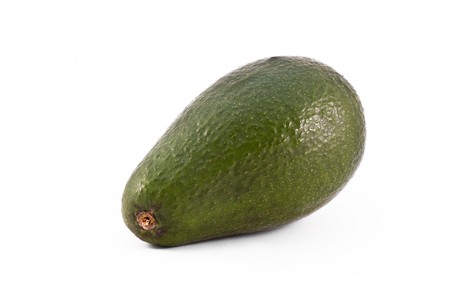 green avacado isolated ona white background