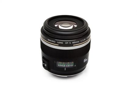Camera lens isolated on white
