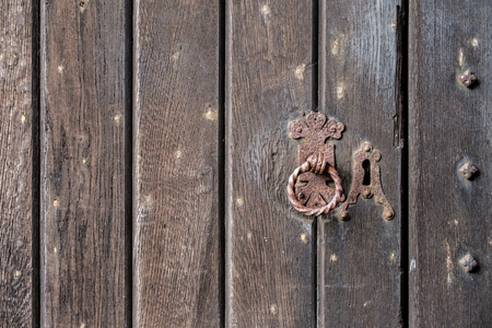 Background texture of a medieval door.の写真素材