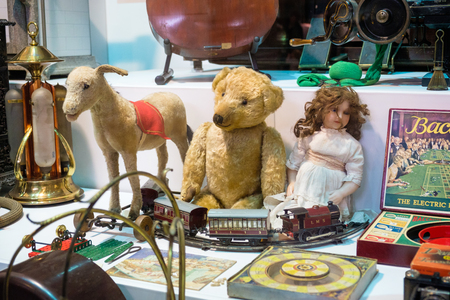 Collection of antique toys.の写真素材
