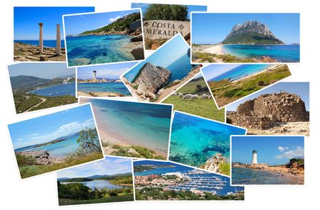 Sardinia photo collageの写真素材