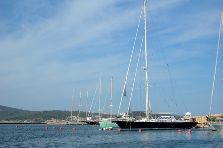 Marina Olbia Harborの写真素材