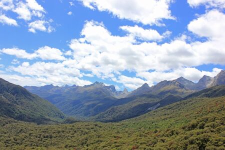 View towards milford sound, seen from the highway