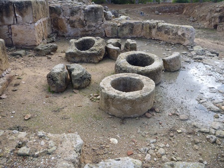 historical archeologicel site kato pafos in cyprus