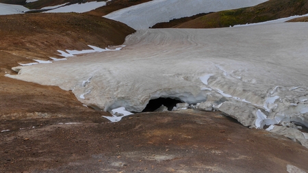 beautiful wild nature in hiking the laugavegur trail in Iceland