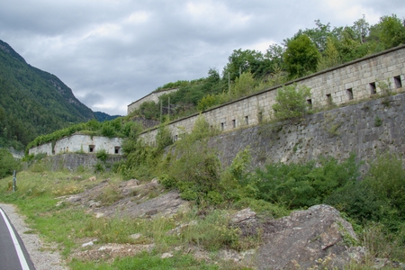 fortezza franzensfeste fortification in sud tirol in italyの写真素材