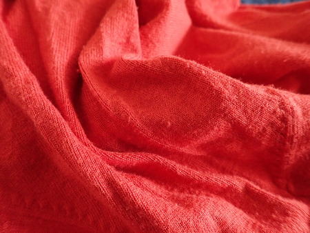 a close detail of a fabric textureの写真素材