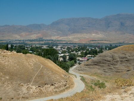 archeological site of ancient panjakent in tajikistan in central asia