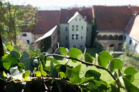architecture of an old house in the slovenian city