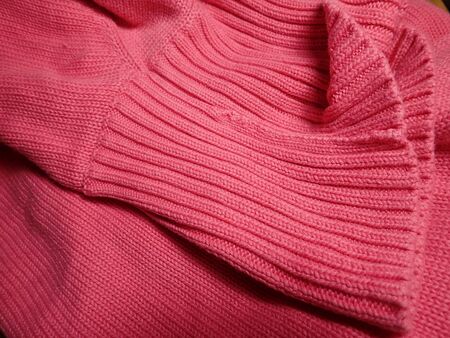 a close  detail of a clothes fabric textureの写真素材