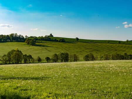 beautiful natural landscape in the national park sumava in czech republic in southern bohemia