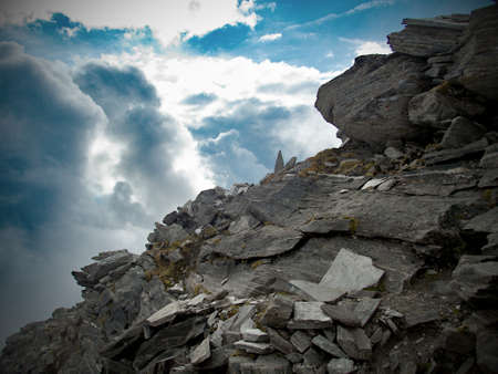 beautiful mountain alpine landscape in ankogelgruppe in austria in central europeの写真素材