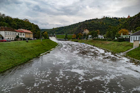 histirical city of Znojmo in southern moravia in czech republicのeditorial素材