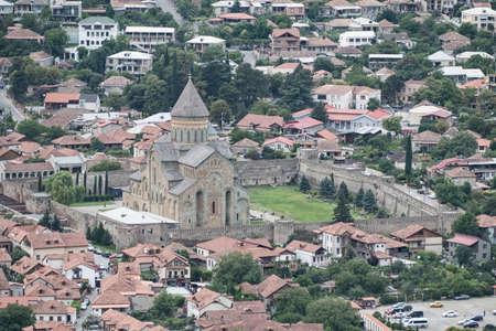famous mtscheta cathedral svetitschoveli near tbilisi in georgia