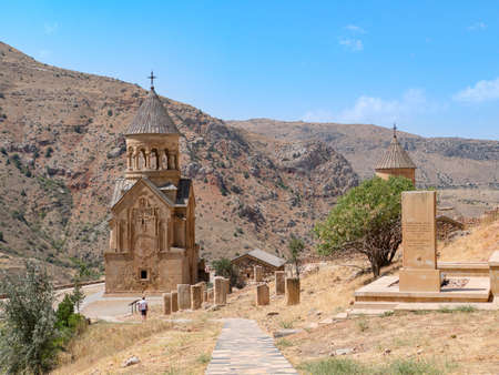noravank monastery in an amazing rocky canyon in armeniaのeditorial素材