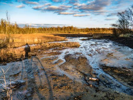 vulcanic mud geysers reservation soos in western bohemia by fransensbadの写真素材
