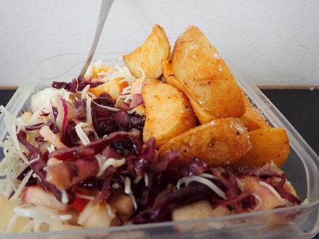 tasty fresh healthy vegetable salad for diet