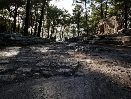 phaselis ancient archeological site in turkey kemer antalya