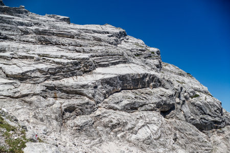 summer hiking adventure in totes gebirge austria alpsの写真素材