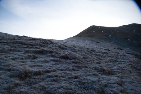 beautiful chilly autumn hiking in secauer alpen austria europeの写真素材