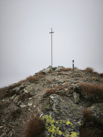 beautiful chilly autumn hiking in secauer alpen austria europe