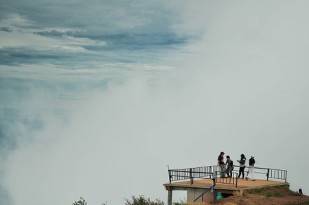 Mountain road at Thailandの写真素材