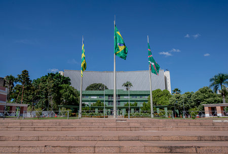 The Government's Palace in Civic Square located in the central area in Goiania, Brazilの写真素材
