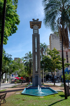 The Clock Tower in Goiania, Brazilの写真素材