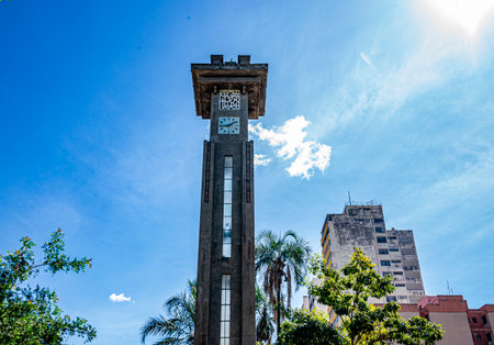 The clock tower in Goiania, Brazilの写真素材