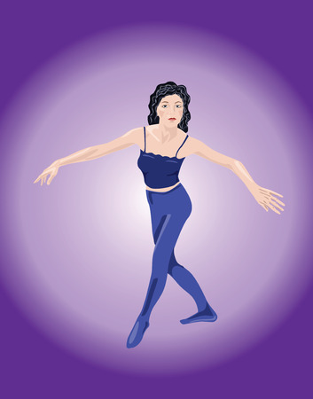 Vector illustration of young girl with good mannersのイラスト素材
