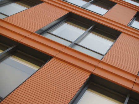 Big glass windows pattarnの写真素材