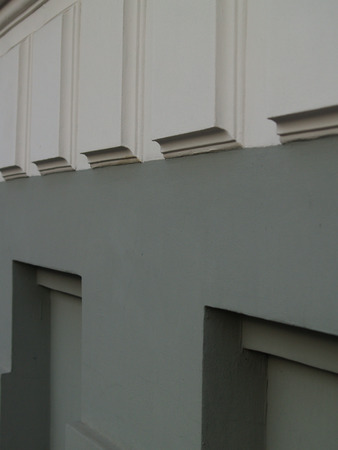 detail of archiiitectural decor in perspectiveの写真素材