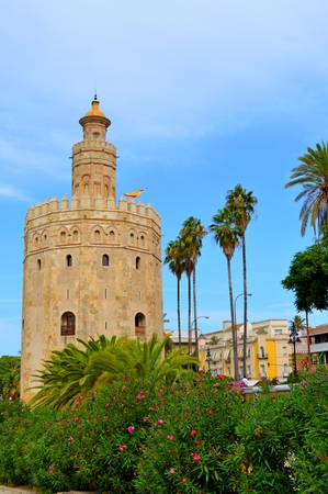 Spain Seville Torre del Oroの写真素材