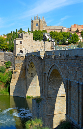Toledo is located in central Spain 70 km south of Madridの写真素材