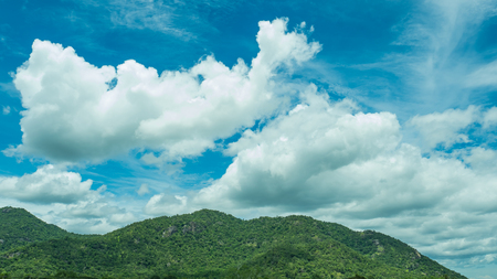 Mountain sky and clouds viewの写真素材
