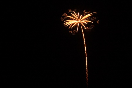 Fireworks celebration honoring Kingの写真素材