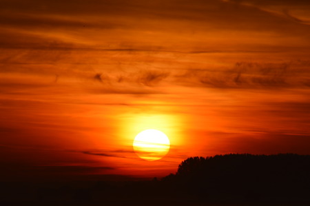 Sunrise sceneryの写真素材