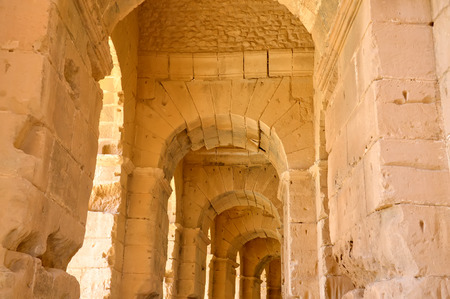 Colosseum in Tunisiaの写真素材