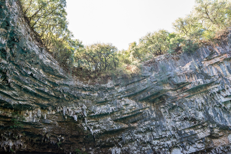Melissani Lake in Kefalonia, Greeceの写真素材